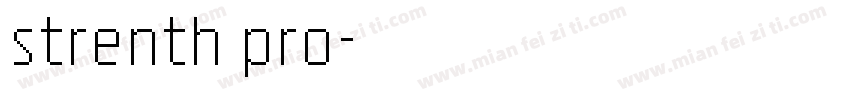 strenth pro字体转换